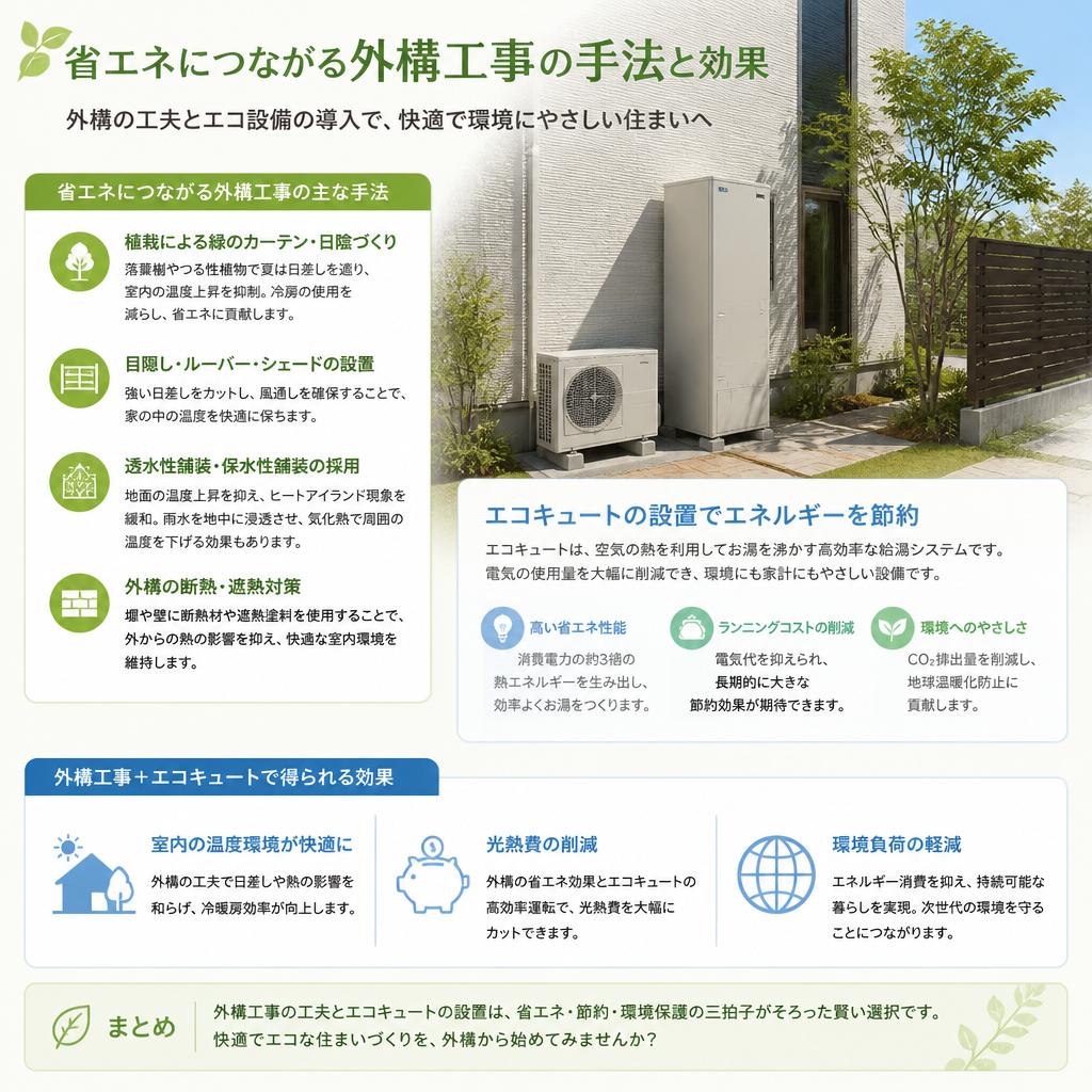2. エネルギー効率を高める外構工事