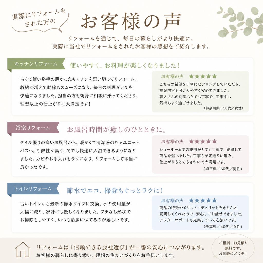 お客様の声