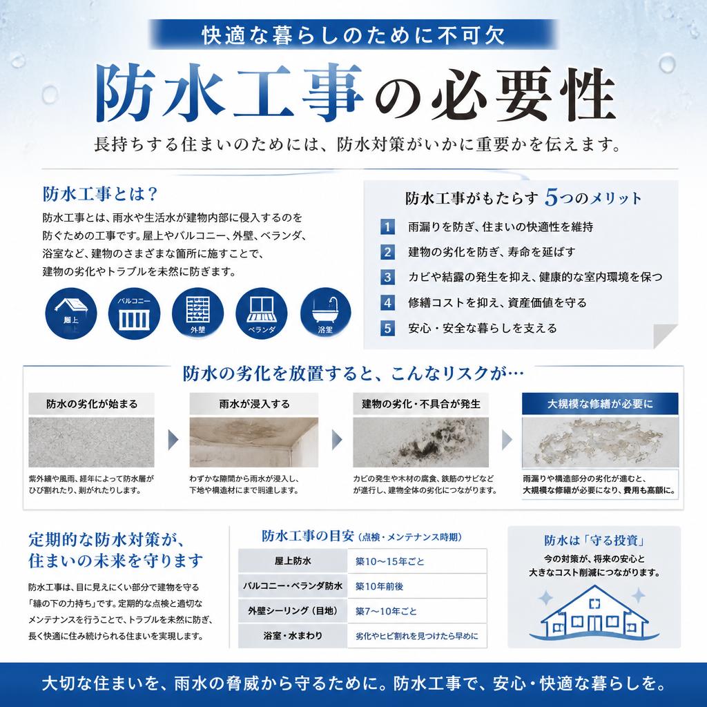 4. 防水工事の重要性とその効果