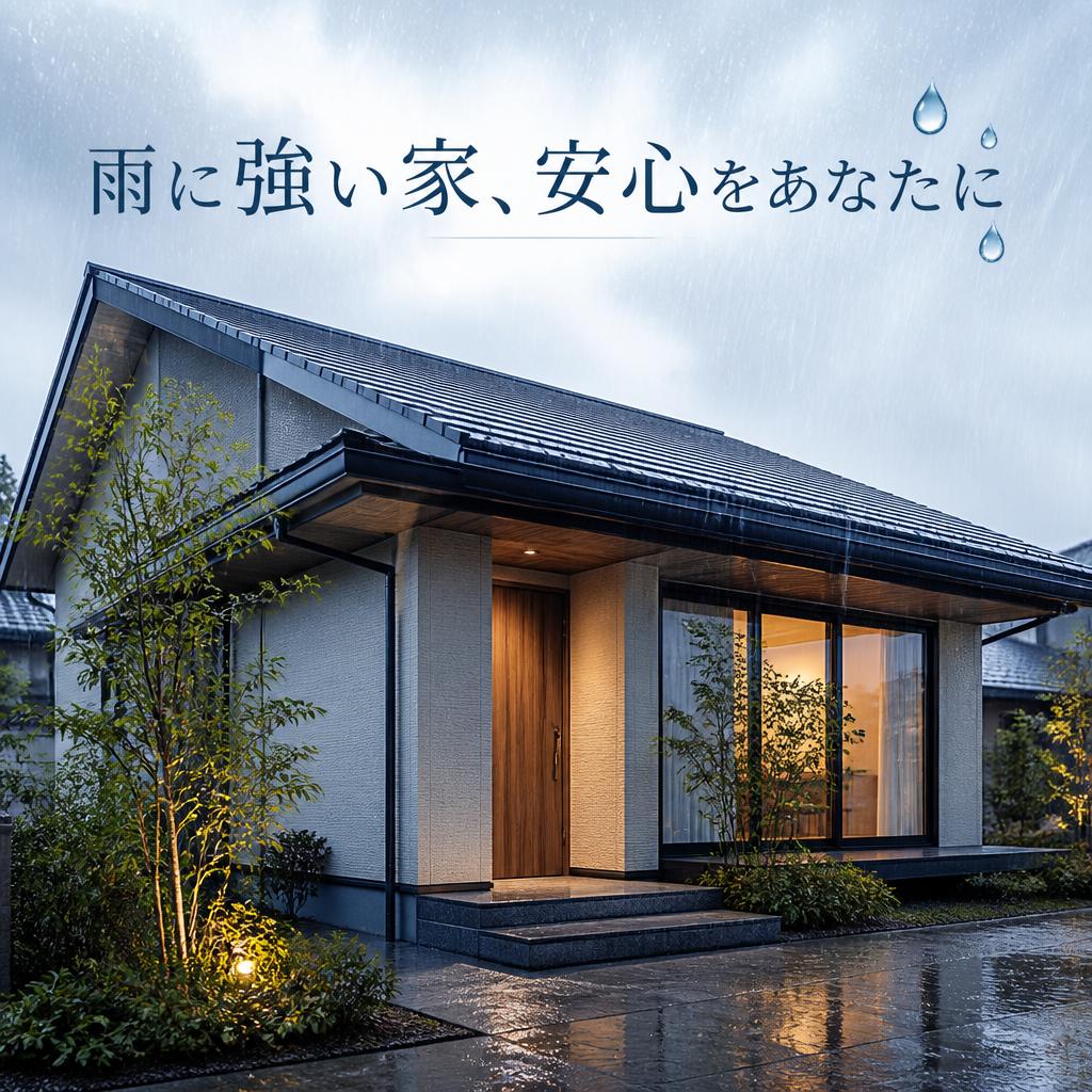 雨に強い家、安心をあなたに