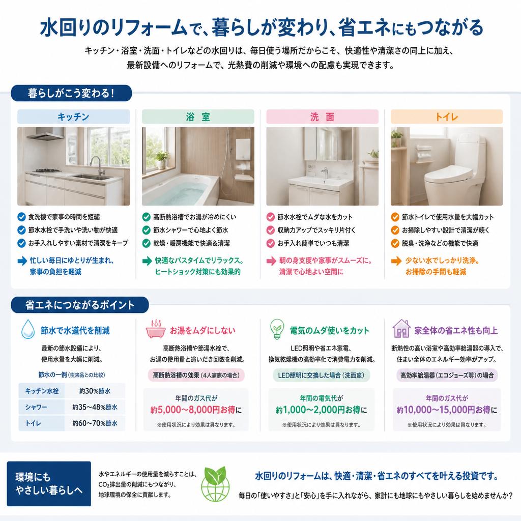 水回りリフォームが鍵!