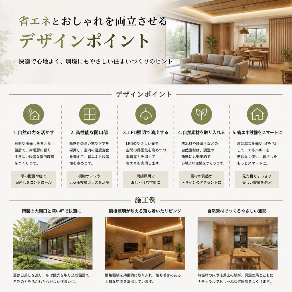 おしゃれなデザインで快適性アップ