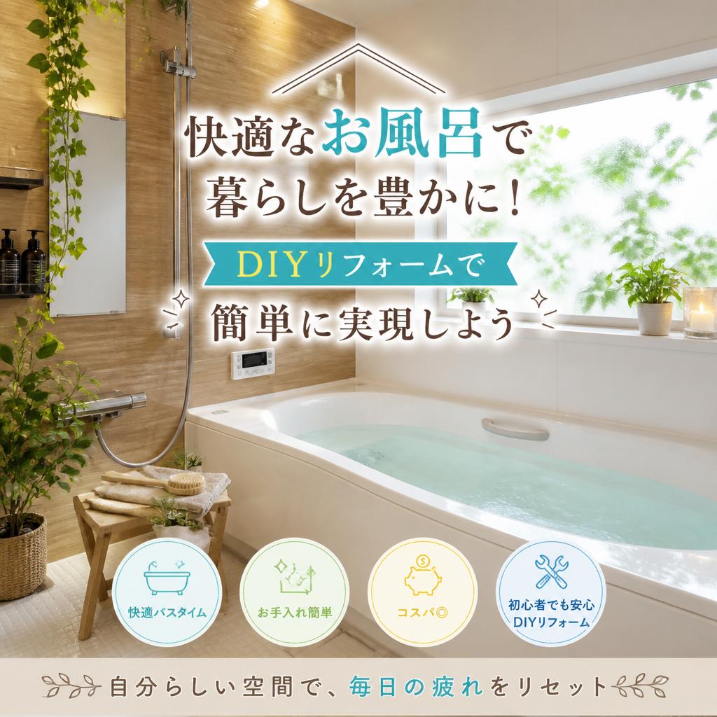 快適なお風呂で暮らしを豊かに！DIYリフォームで簡単に実現しよう