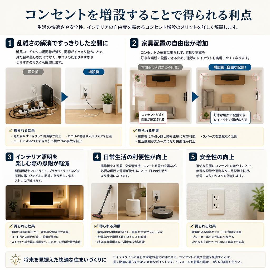コンセント増設のメリット