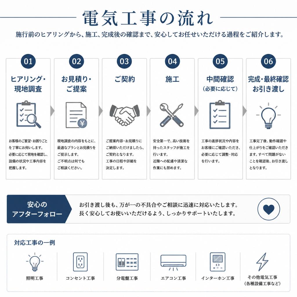 電気工事の流れ