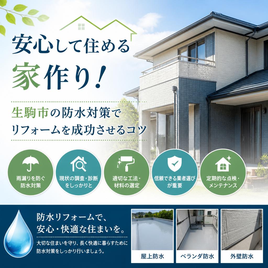 安心して住める家作り！生駒市の防水対策でリフォームを成功させるコツ