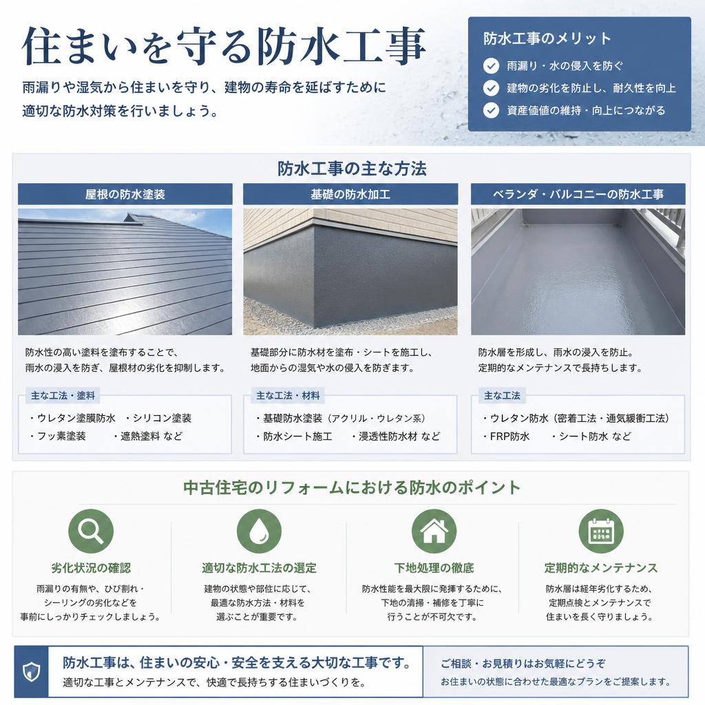 防水対策の具体的な方法