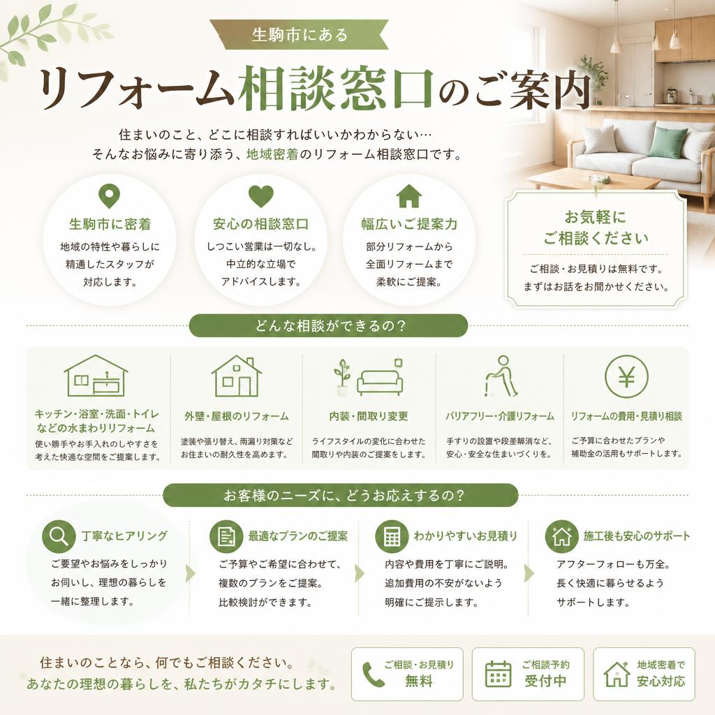 リフォーム相談窓口のご案内