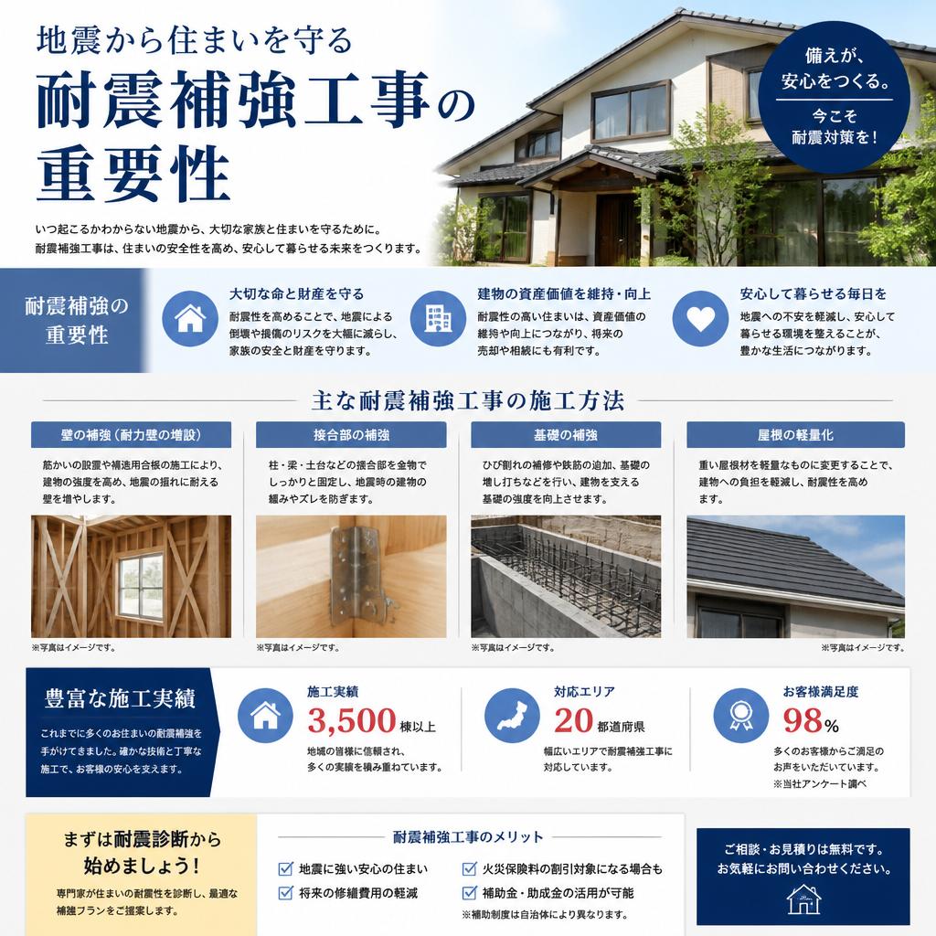 4. 耐震補強で安心を提供
