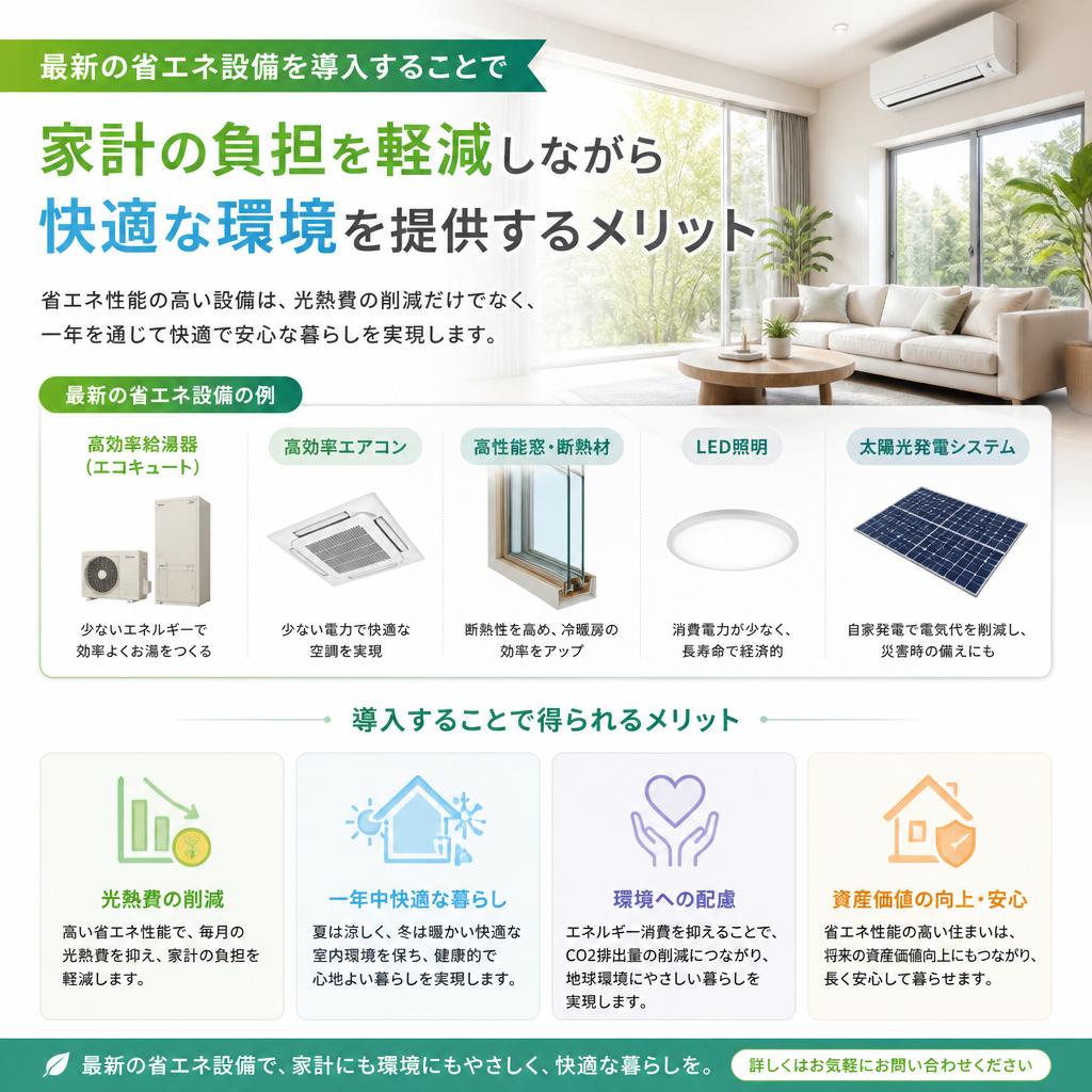 2. 省エネ設備で暮らしを支える