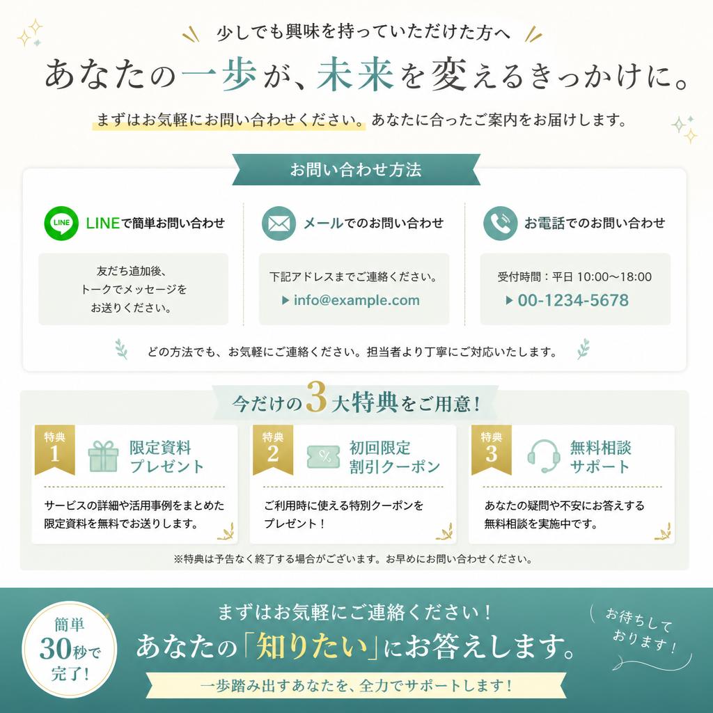 今すぐ問い合わせを！