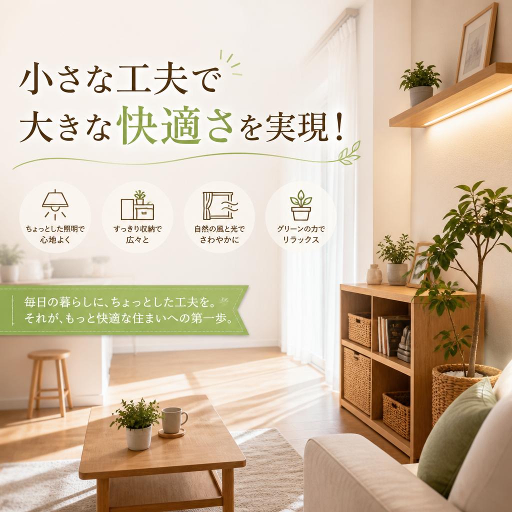 小さな工夫で大きな快適さを実現！