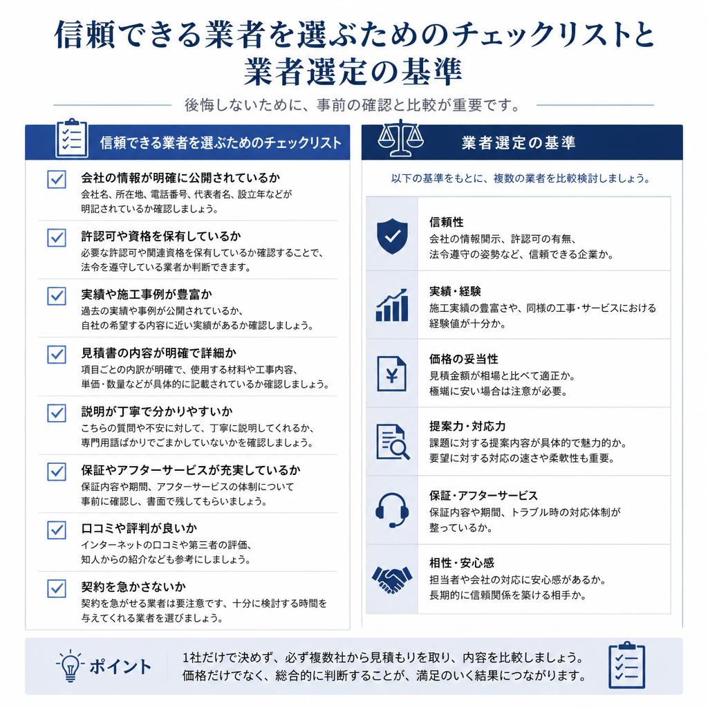 4. 業者選びのポイント