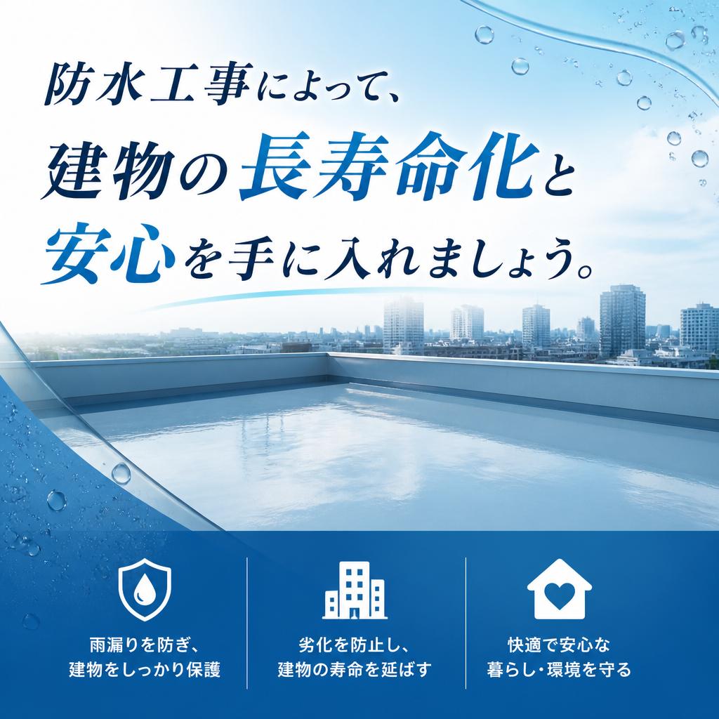防水施工による安心の住まい