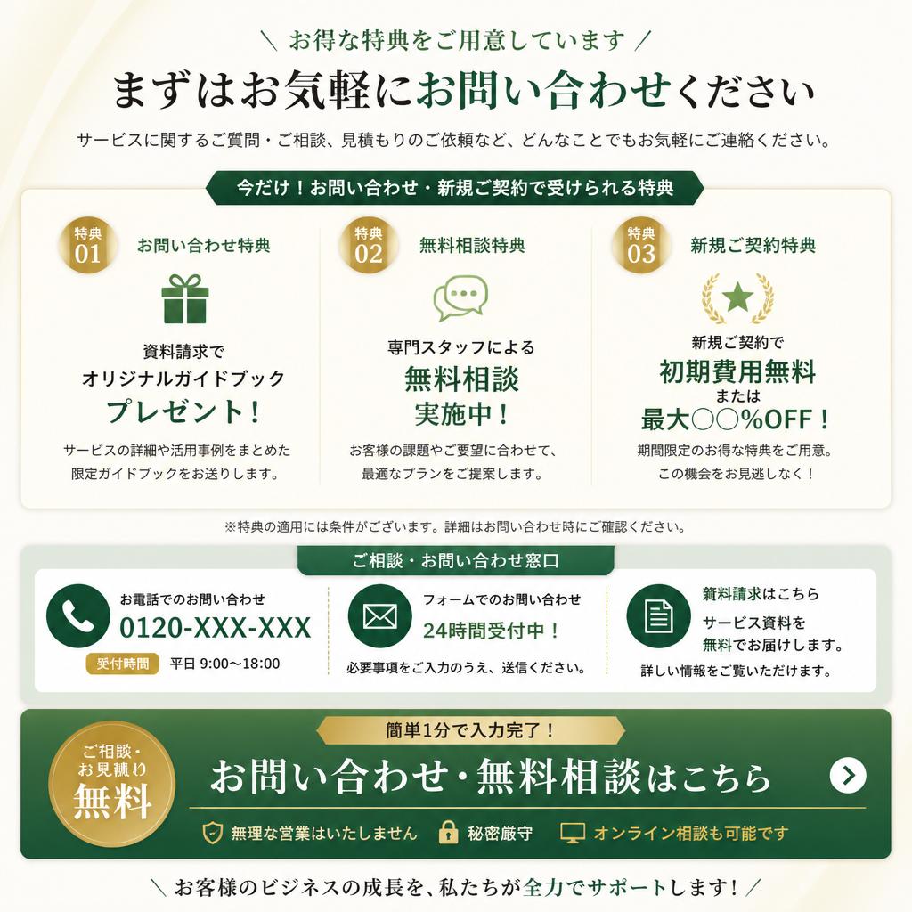 今すぐお問い合わせを！
