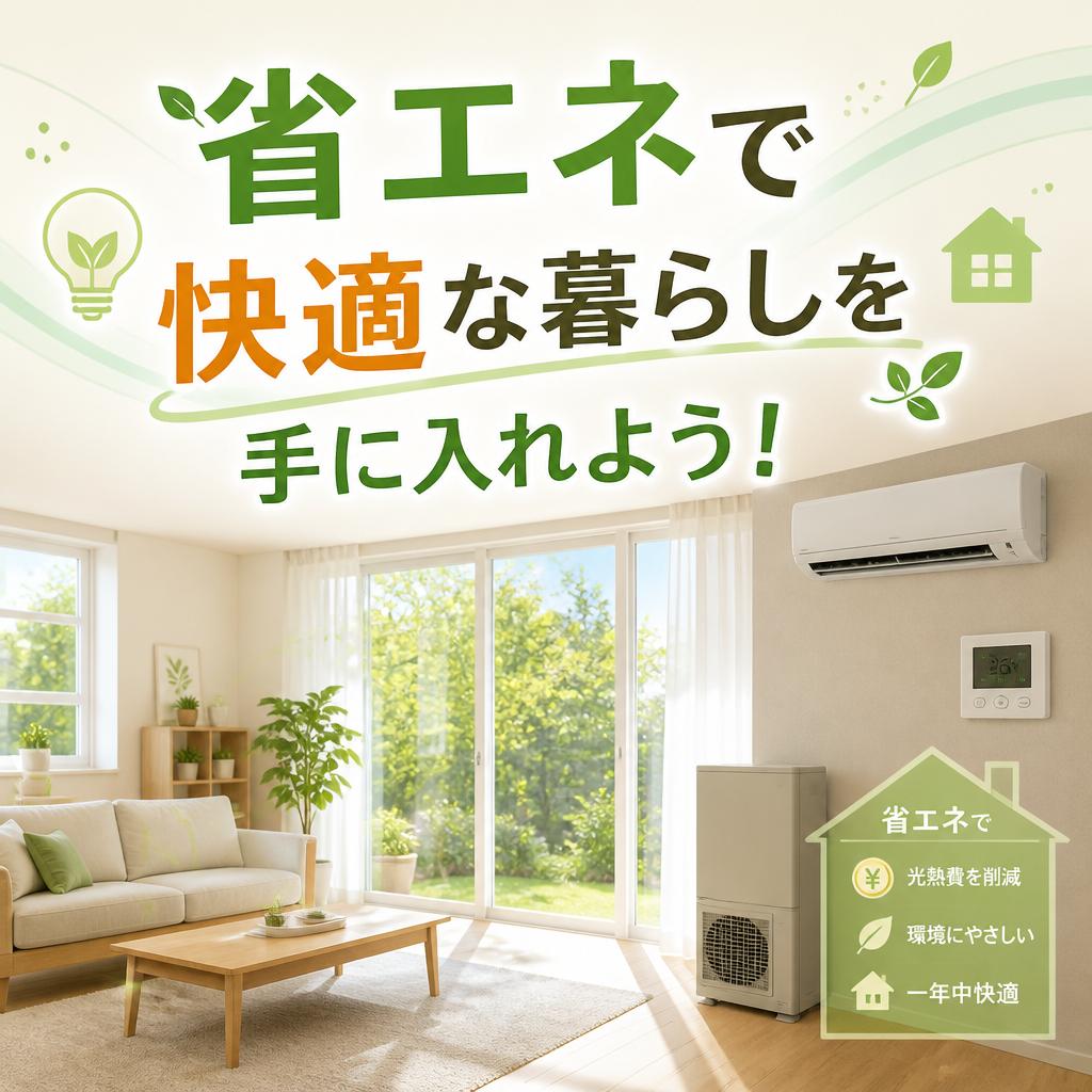 省エネで快適な暮らしを手に入れよう！