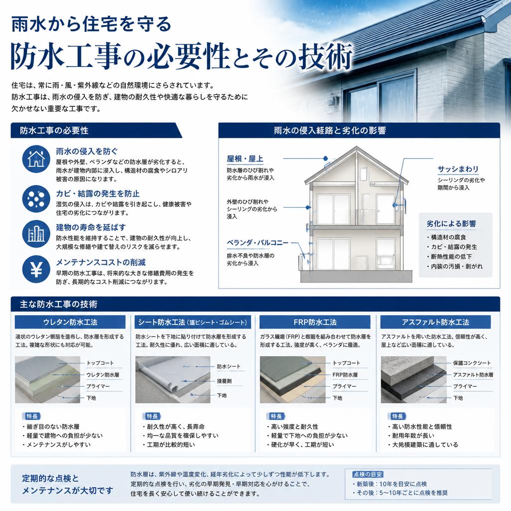 防水工事のプロフェッショナル