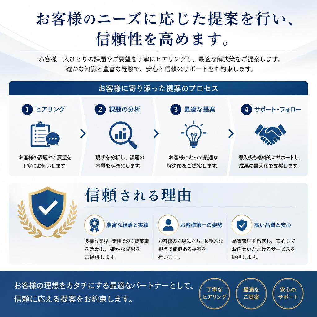 専門知識を活かした提案