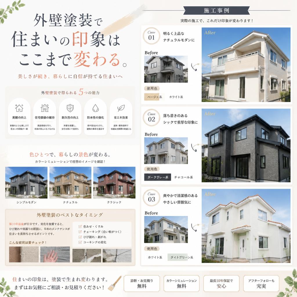 おしゃれな外壁デザイン