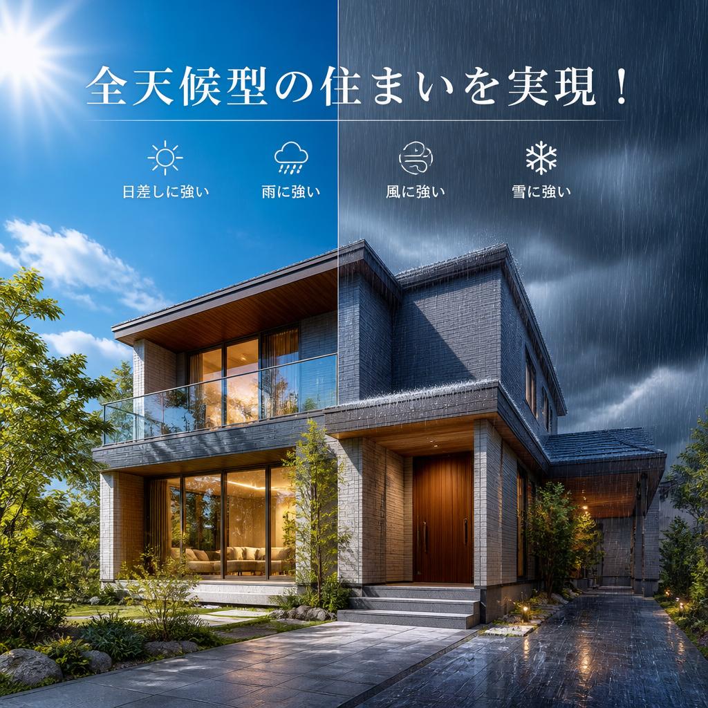 全天候型の住まいを実現！