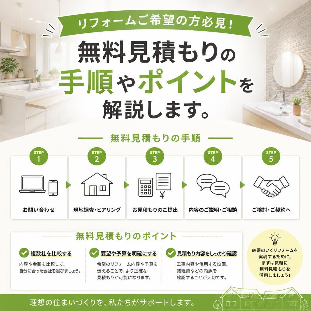 5. 無料リフォーム見積もりの流れ