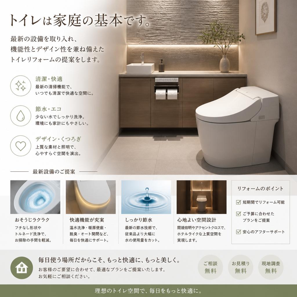 2. トイレリフォームで生活を一新！