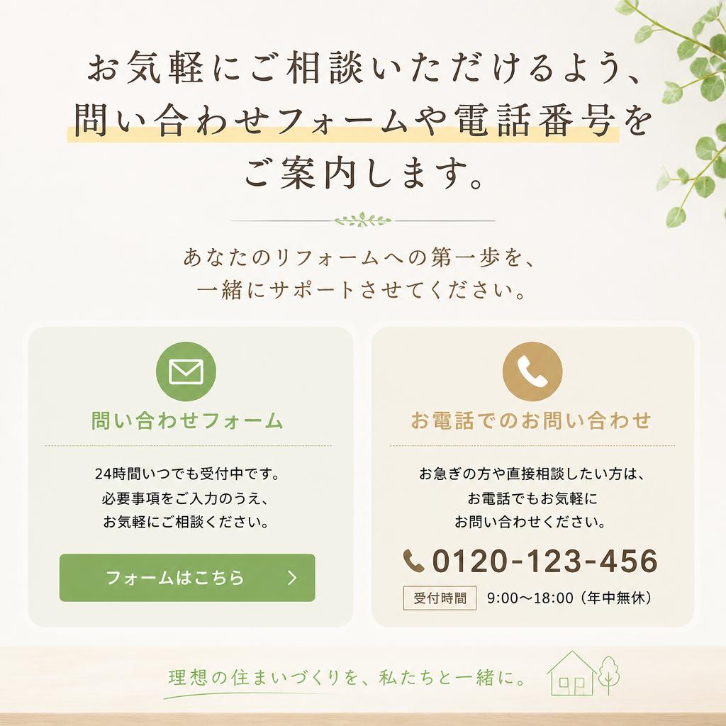 お問い合わせのハードルを下げる