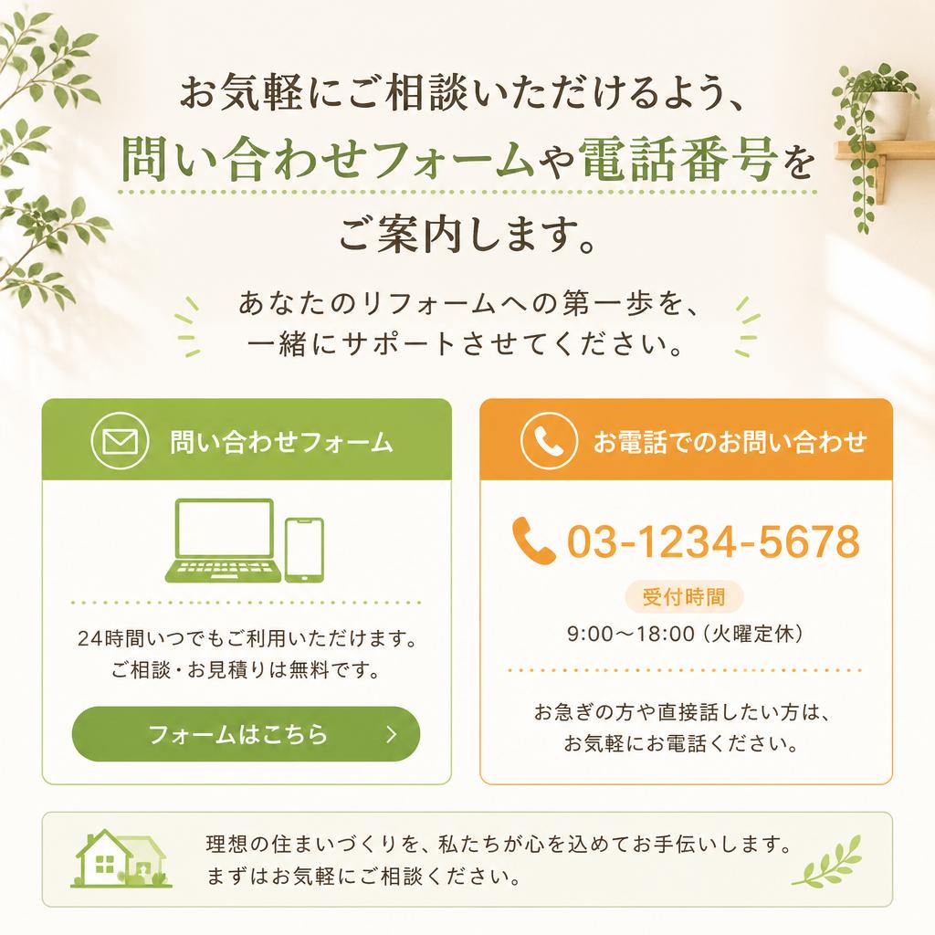 お問い合わせのハードルを下げる