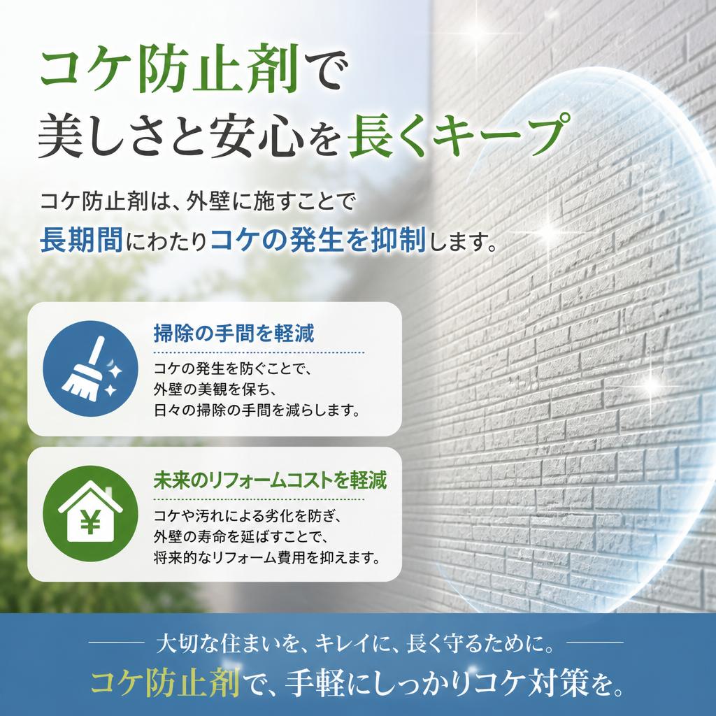 コケ防止剤のメリット