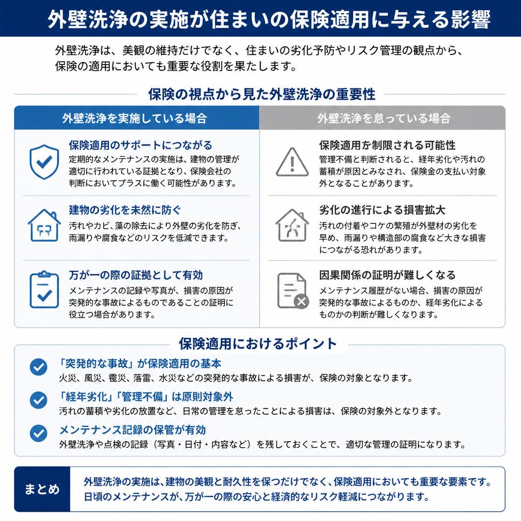 4. 住まいの保険と外壁洗浄の関わり