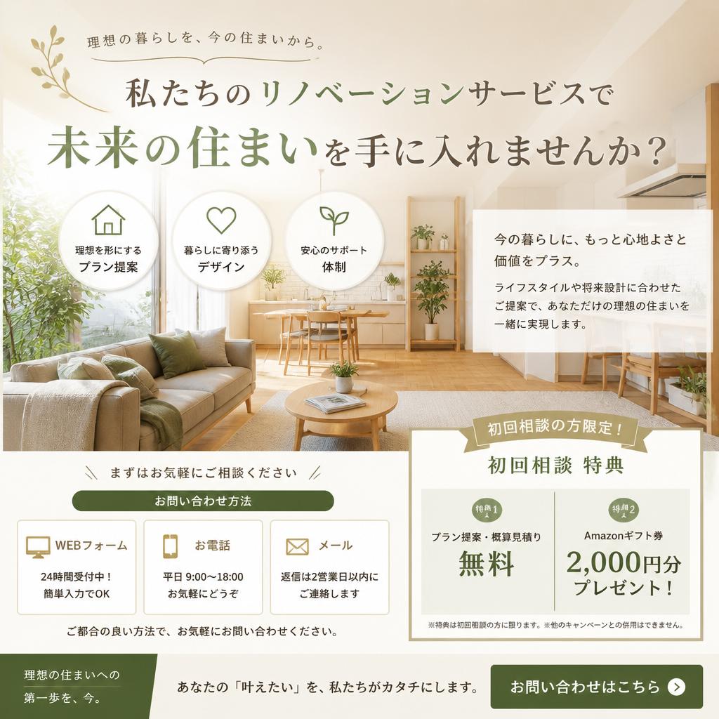今すぐお問い合わせを！