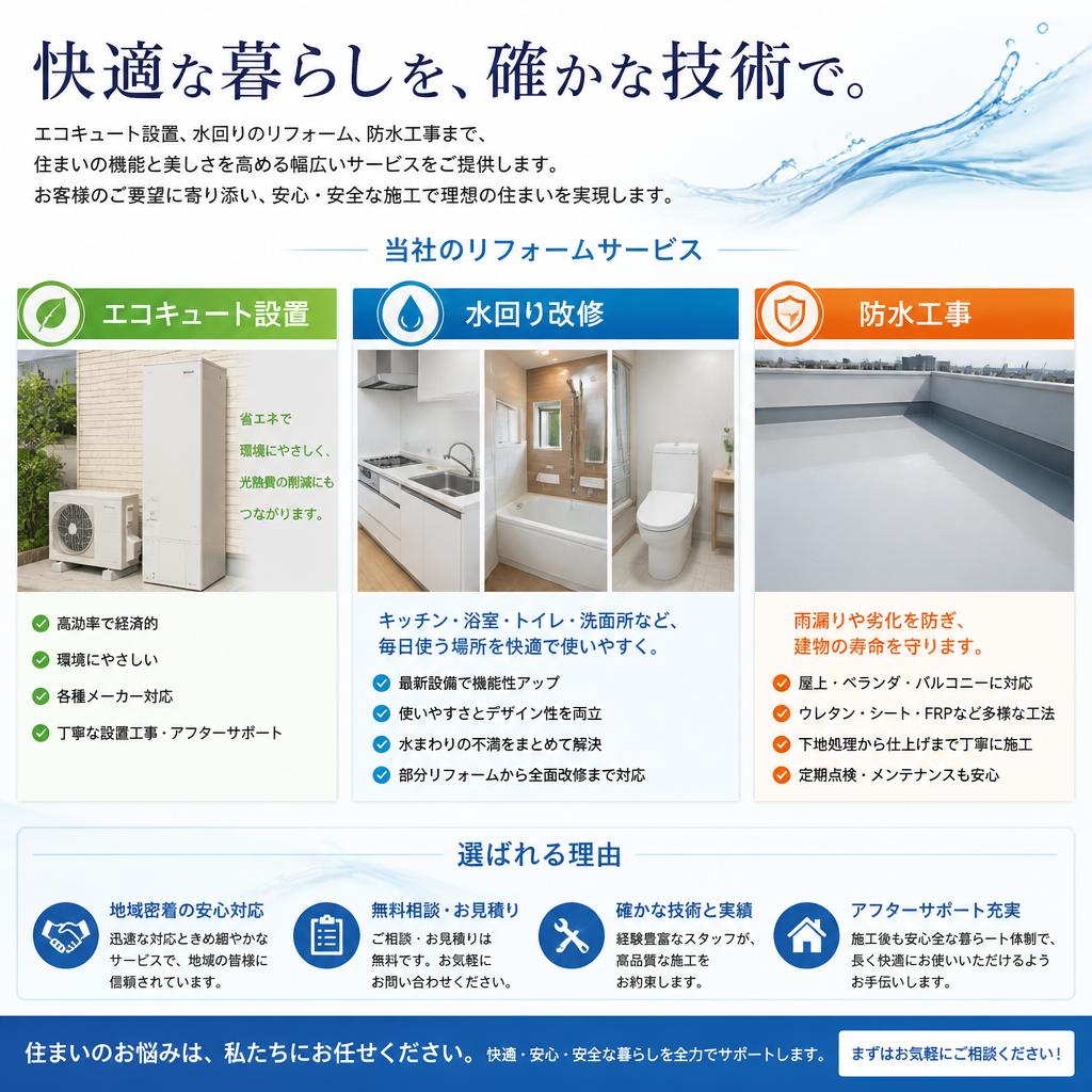 当社のリフォームサービス