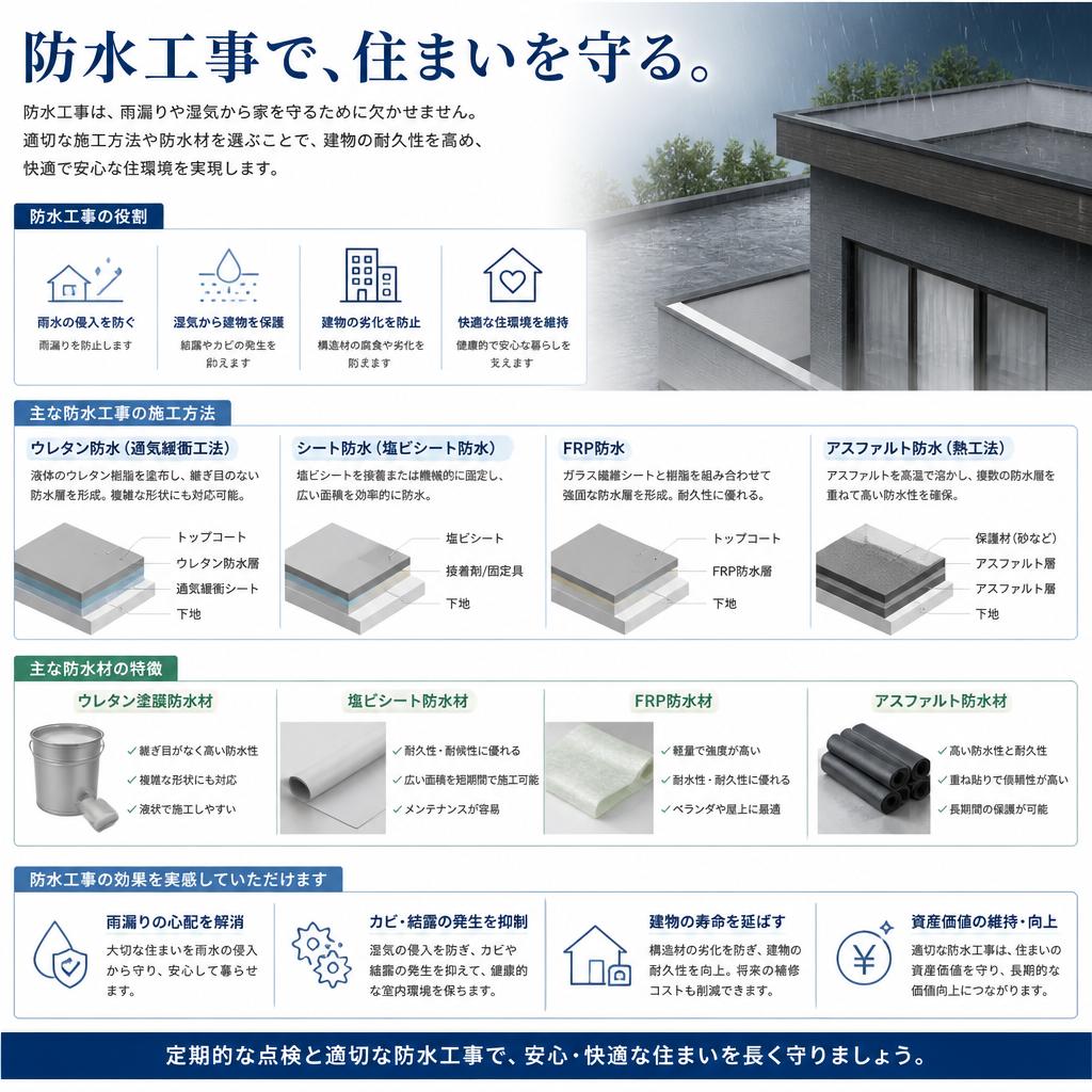 防水工事のメリット