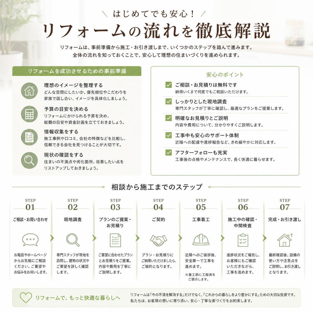住宅改善の流れ