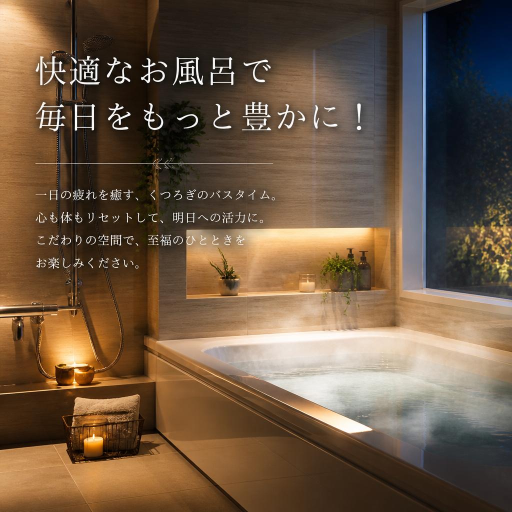 快適なお風呂で毎日をもっと豊かに！