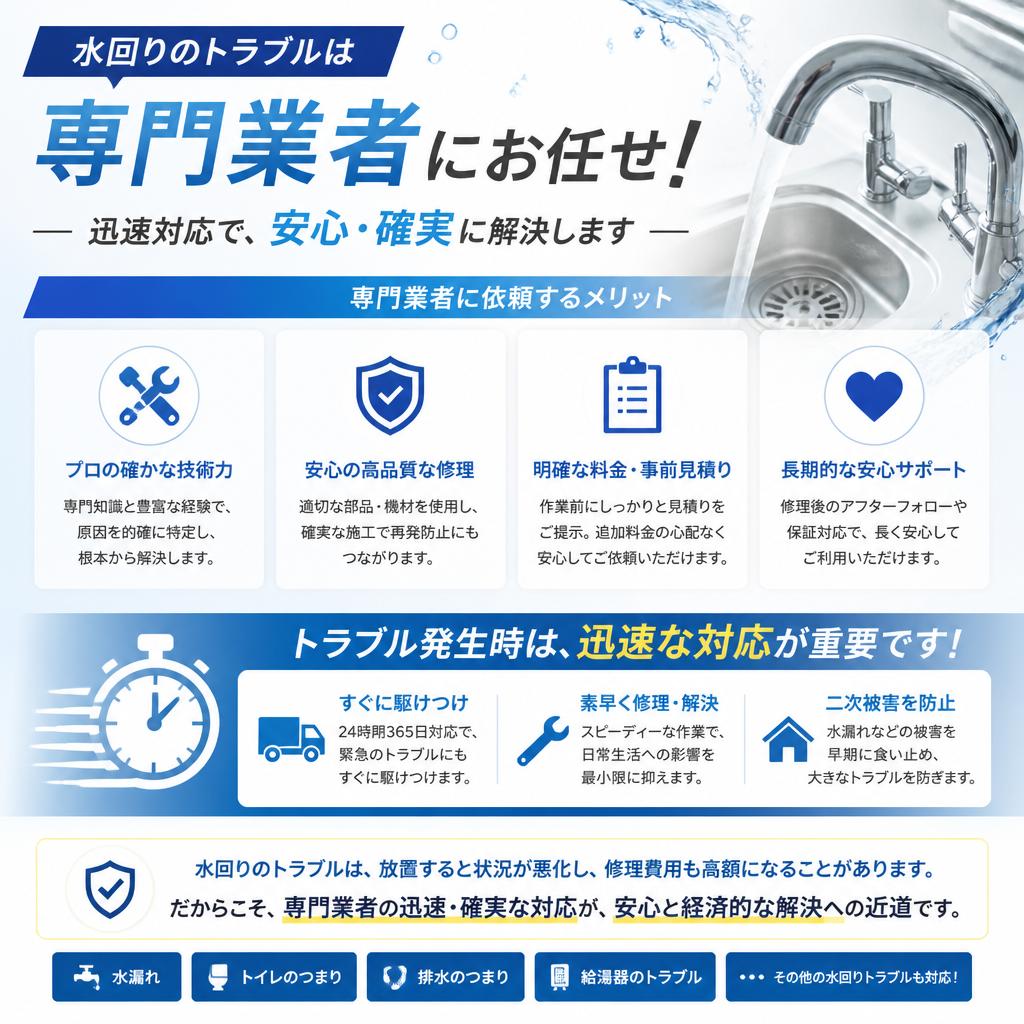専門業者に依頼するメリット