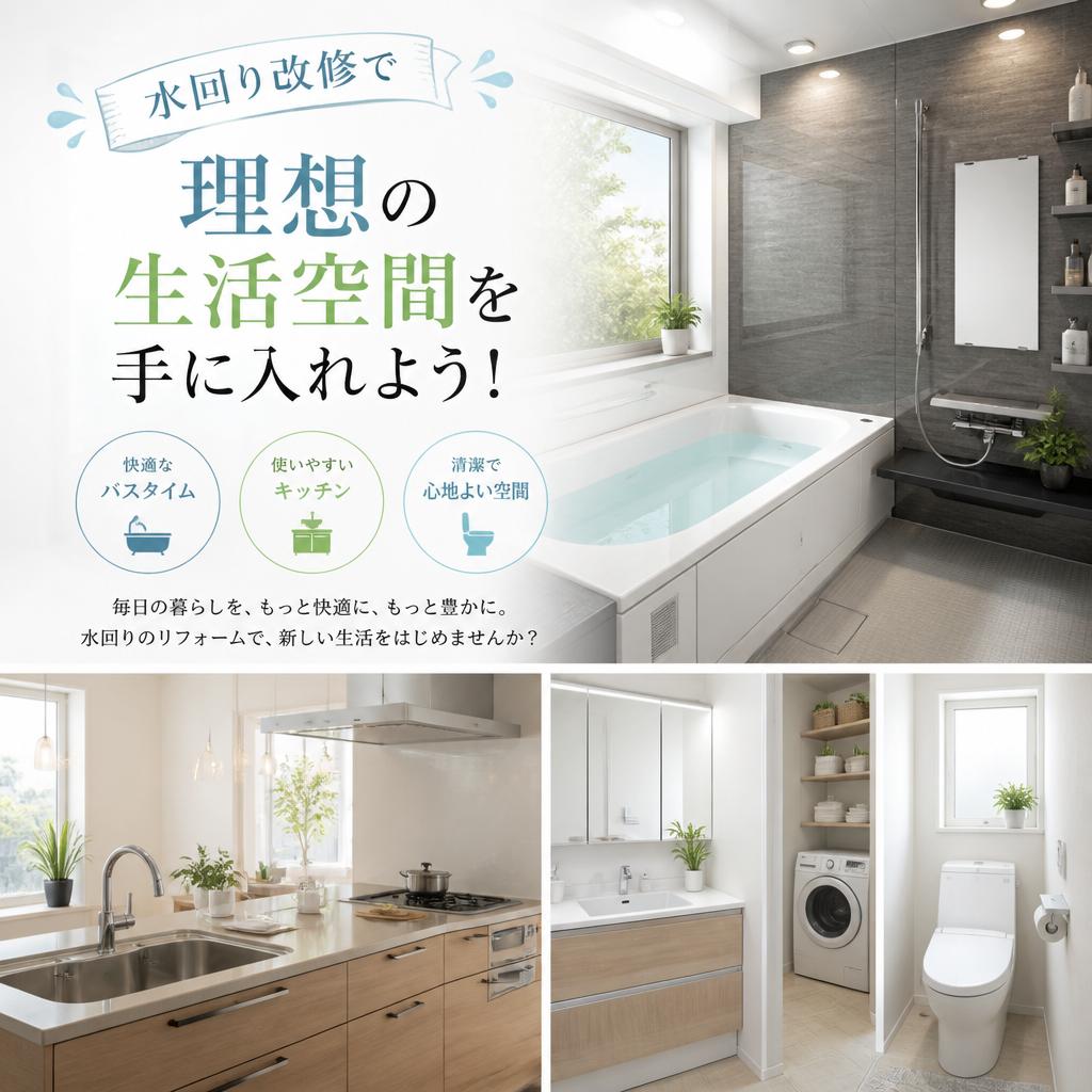 水回り改修で理想の生活空間を手に入れよう！