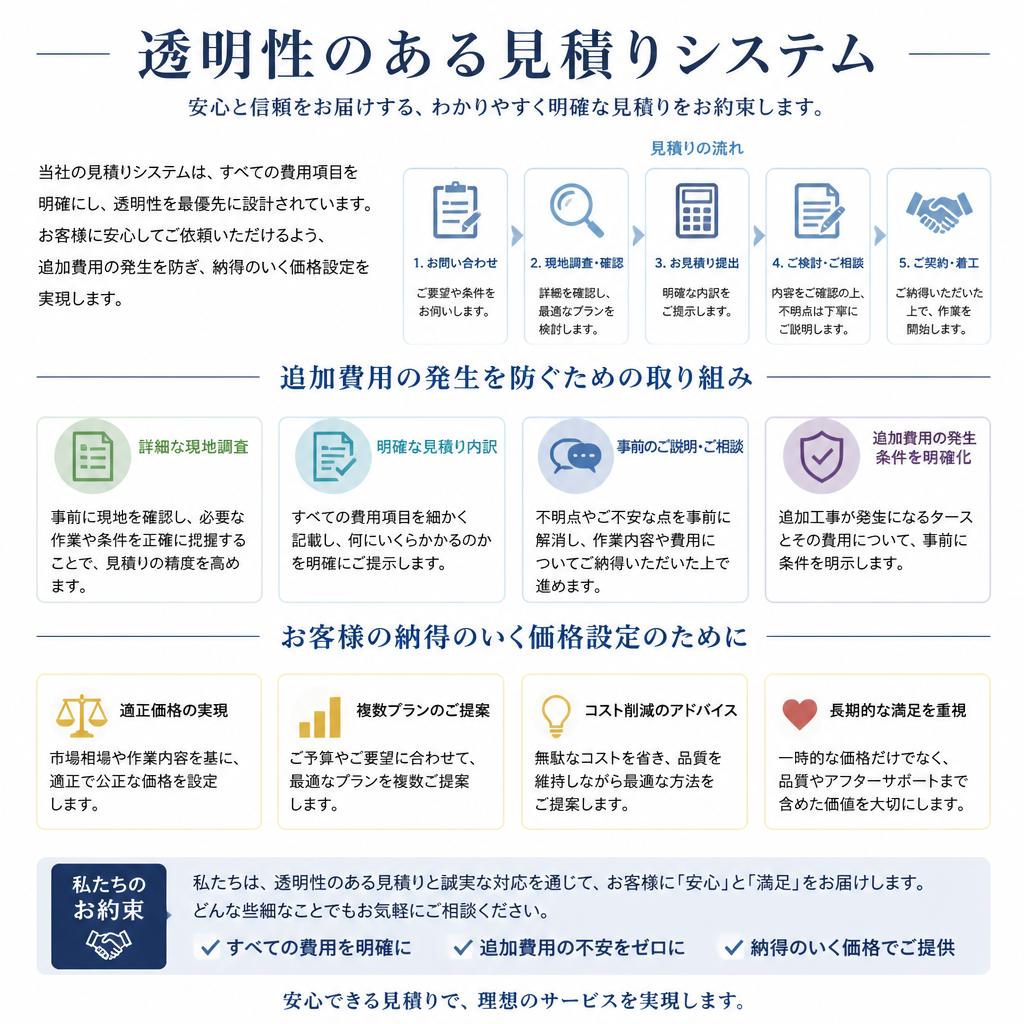安心の見積りシステム
